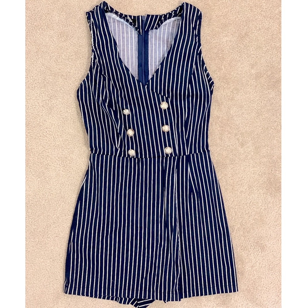 FashionNova Striped Romper